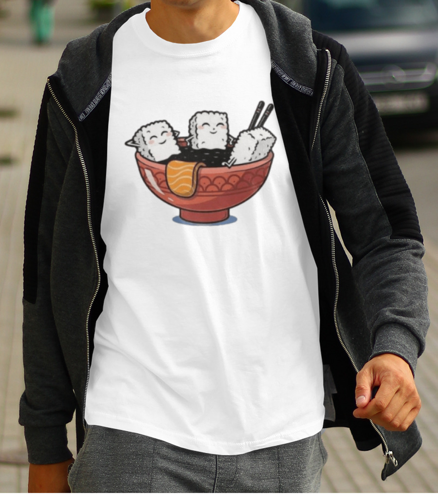 Original Sushi Relax Soaking In Soy Sauce Bowl T-Shirt