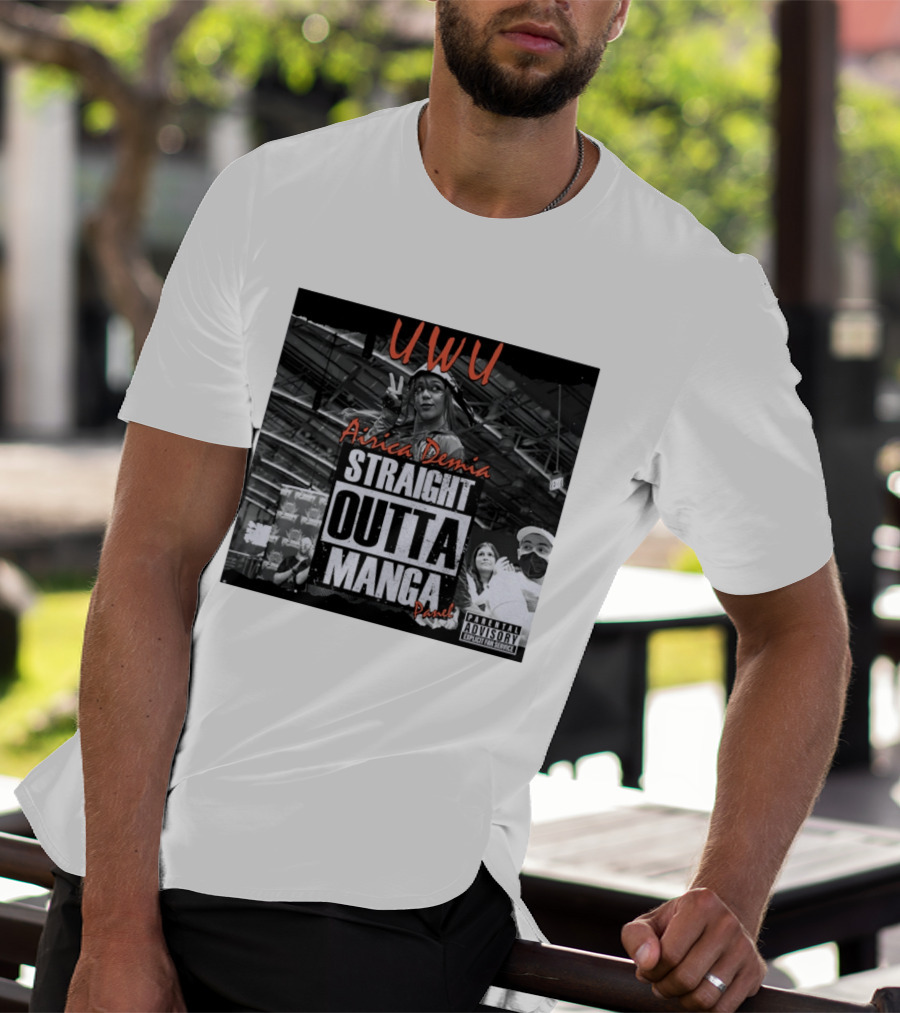 UWU Airica Demia Straight Outta Manga Panel Parental Explicit Fan Service T-Shirt