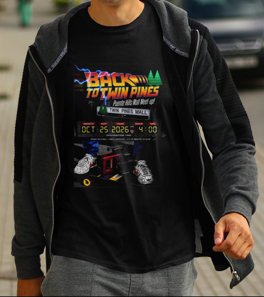 Back To Twin Pines Mall Meet Up October 25 2026 4:00 AM Puente Hills Mall T-Shirt