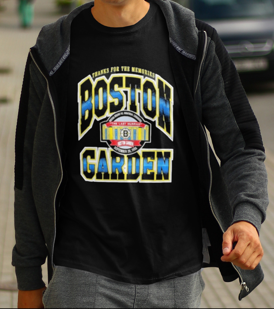 Boston Bruins Boston Garden Thanks For The Memories The Last Hurrah September 28 1995 T-Shirt