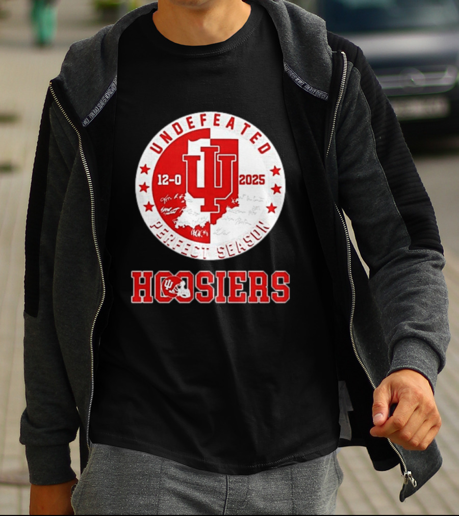 Indiana Hoosiers 12 0 Undefeated 2025 Perfect Season T-Shirt