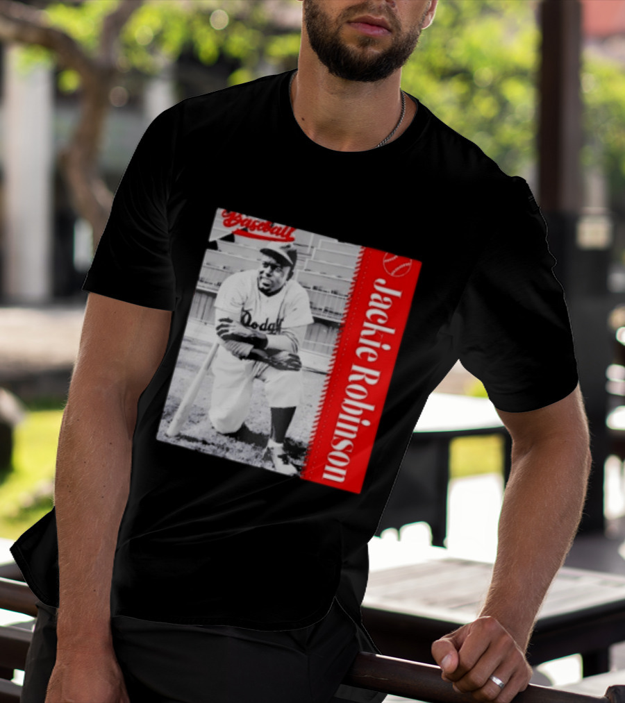 Jackie Robinson Brooklyn Dodgers MLB Baseball Legend T-Shirt