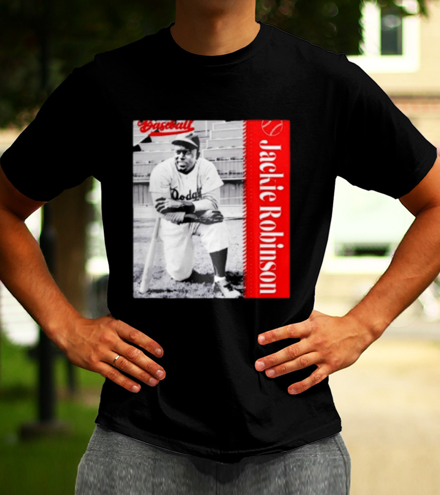 Jackie Robinson Brooklyn Dodgers MLB Baseball Legend T-Shirt