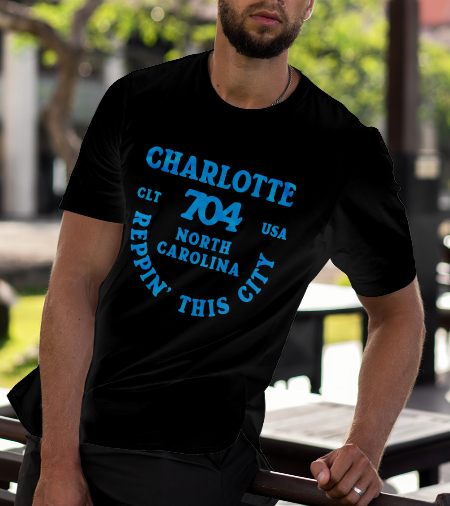 Charlotte 704 Clt Usa North Carolina Reppin' This City T-Shirt