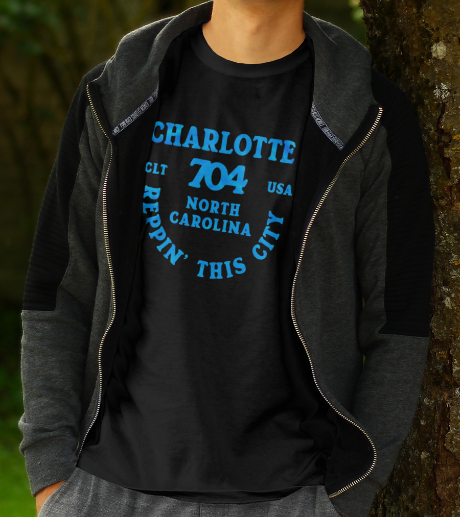 Charlotte 704 Clt Usa North Carolina Reppin' This City T-Shirt