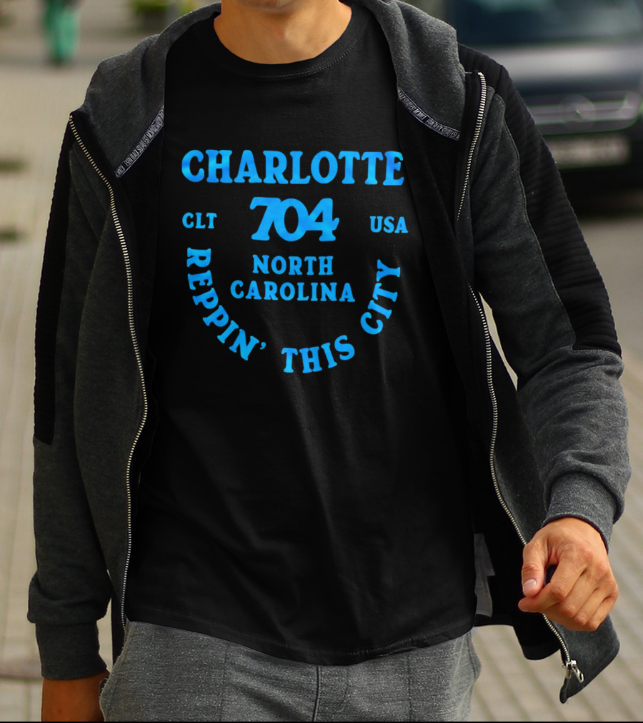 Charlotte 704 Clt Usa North Carolina Reppin' This City T-Shirt
