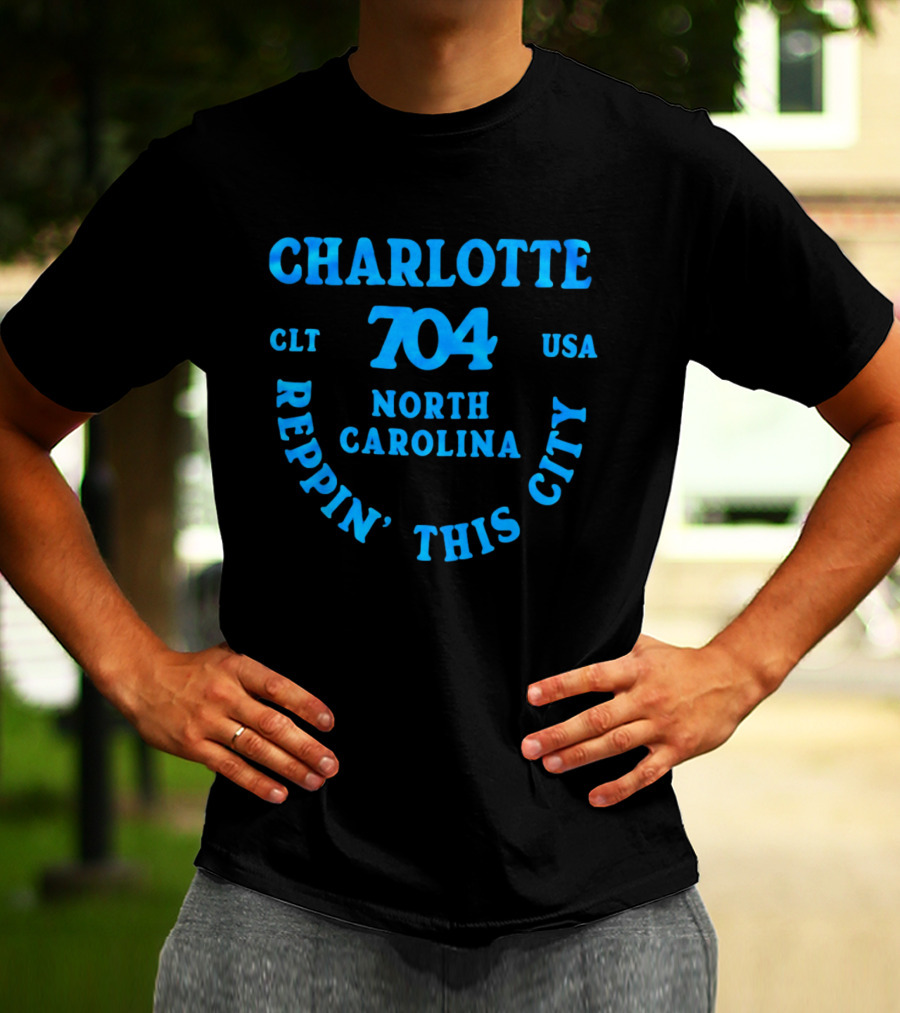 Charlotte 704 Clt Usa North Carolina Reppin' This City T-Shirt