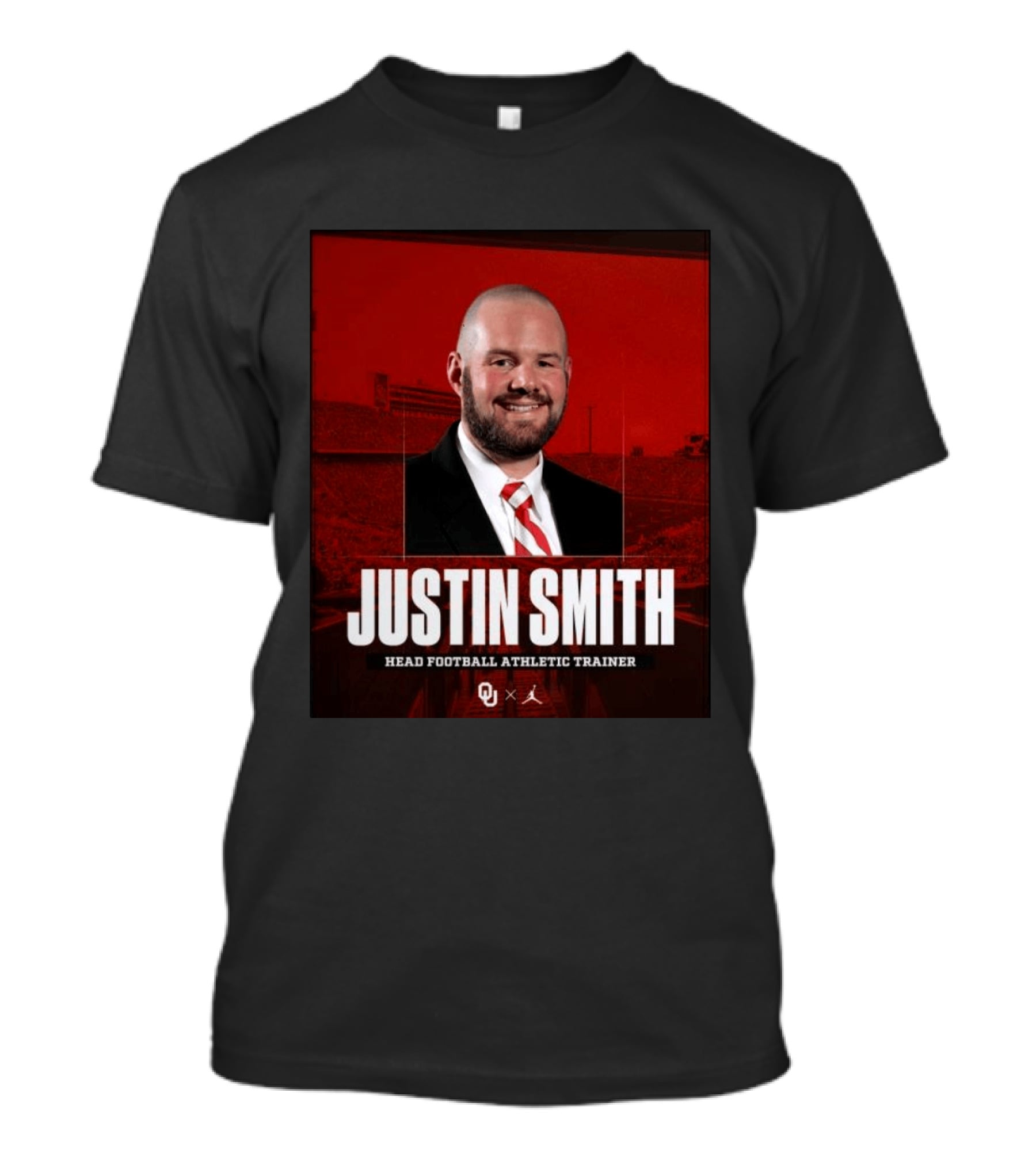 Justin Smith Oklahoma Head Football Athletic Trainer OU T-Shirt