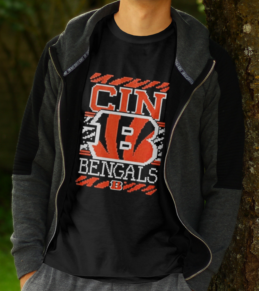 Classic Cincinnati Bengals Holiday Ugly Christmas Football Fan CIN B T-Shirt