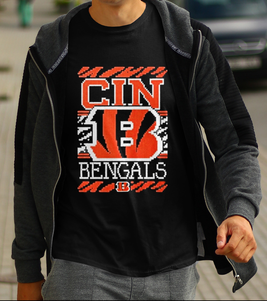 Classic Cincinnati Bengals Holiday Ugly Christmas Football Fan CIN B T-Shirt