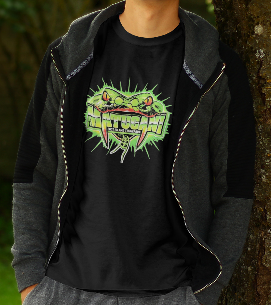 Matugani Snake Roller Lost Island Themepark Adventure T-Shirt