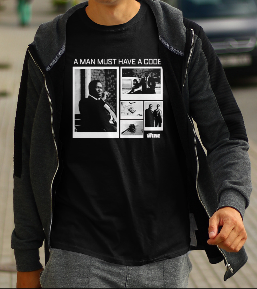 A Man Must Have A Code The Wire Oversized T-Shirt