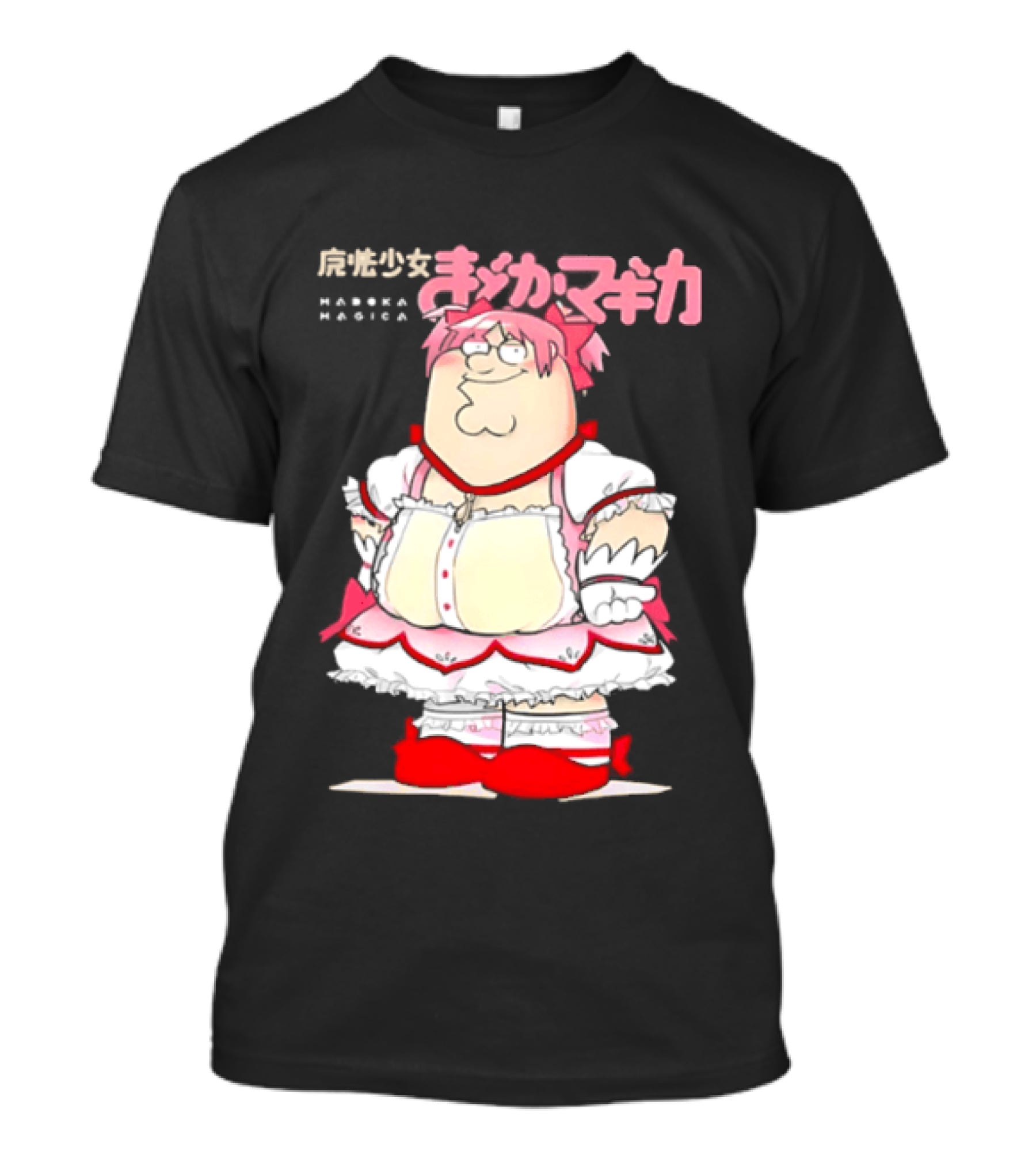 Madoka Peter Griffin Family Guy Puella Magi Madoka Magica Crossover Anime T-Shirt