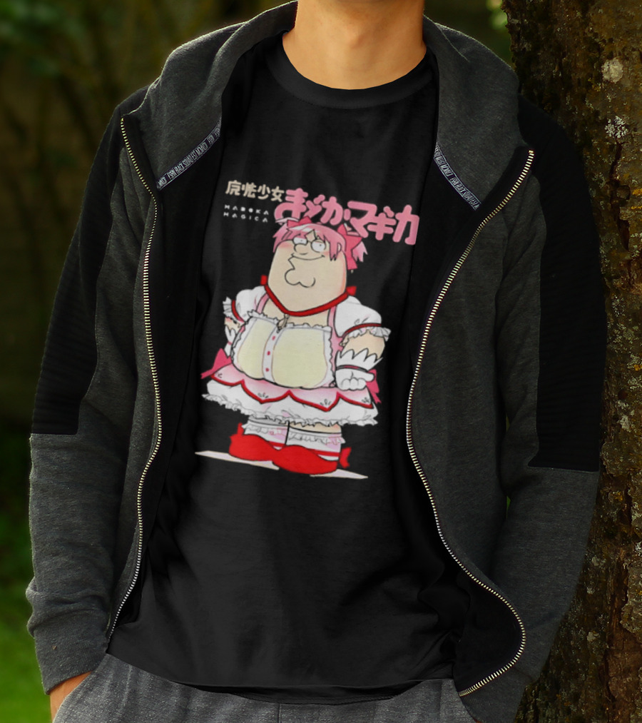 Madoka Peter Griffin Family Guy Puella Magi Madoka Magica Crossover Anime T-Shirt