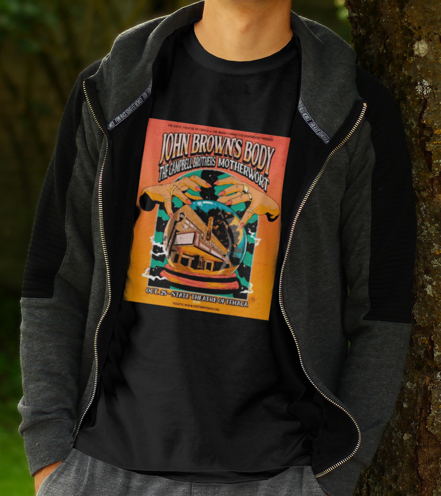 John Browns Body The Campbell Brothers Motherwort October 25 2025 State Theatre Of Ithaca Event T-Shirt
