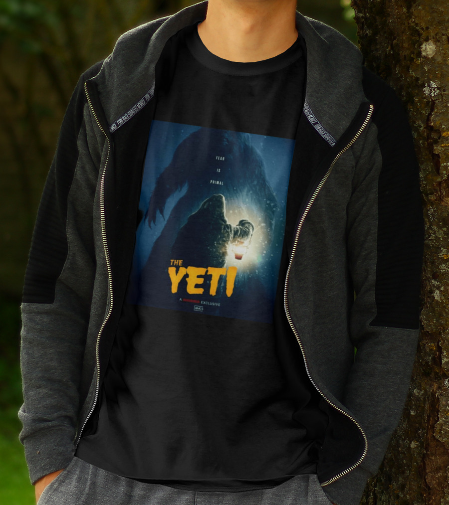 Fear Is Primal The Yeti A Shudder Exclusive AMC Lantern Shadowy Figure T-Shirt