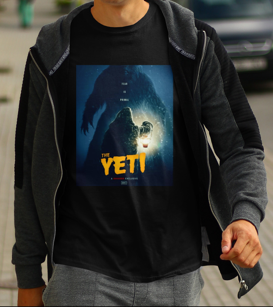 Fear Is Primal The Yeti A Shudder Exclusive AMC Lantern Shadowy Figure T-Shirt
