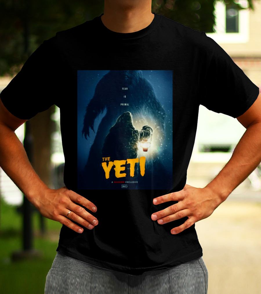 Fear Is Primal The Yeti A Shudder Exclusive AMC Lantern Shadowy Figure T-Shirt