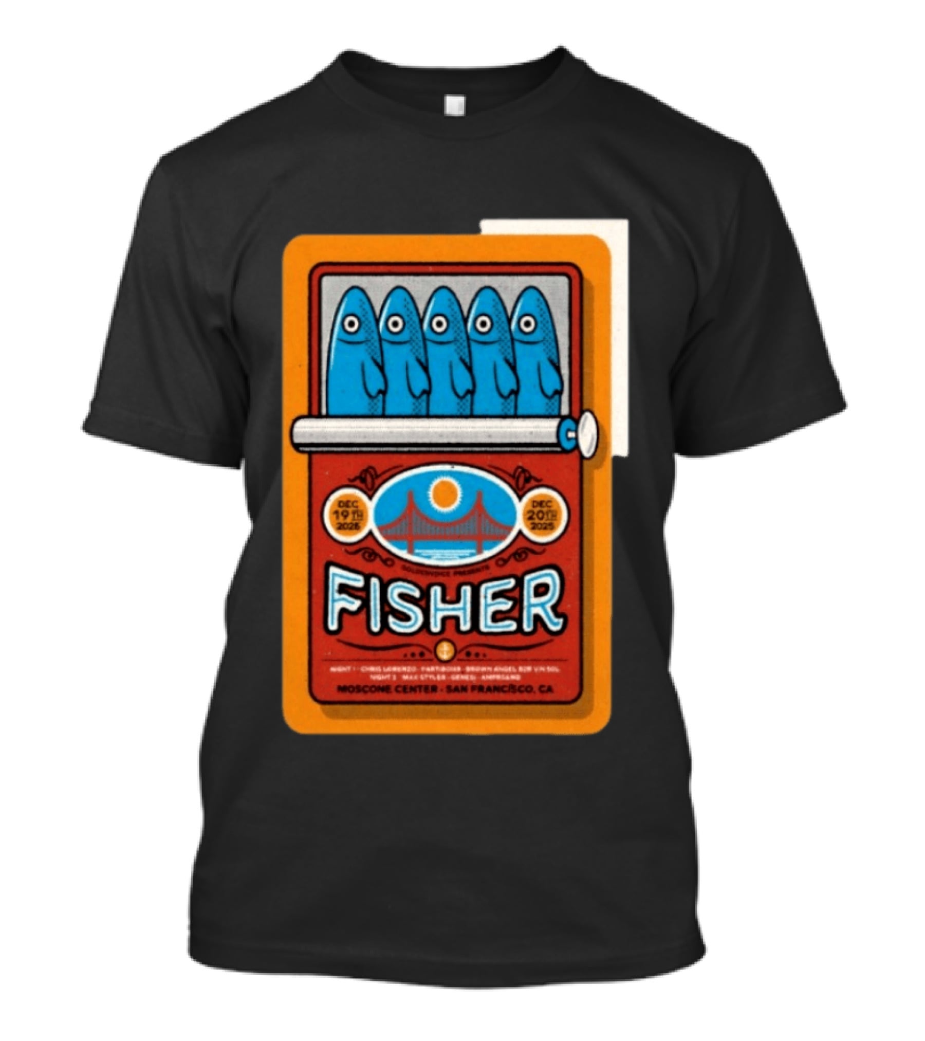 Fisher Moscone Center San Francisco December 19 20 2025 Vintage Pop T-Shirt