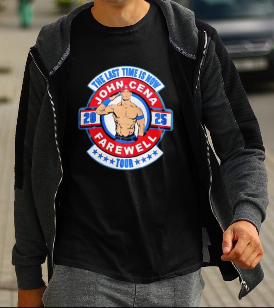 WWE John Cena 2025 Farewell Tour The Last Time Is Now T-Shirt