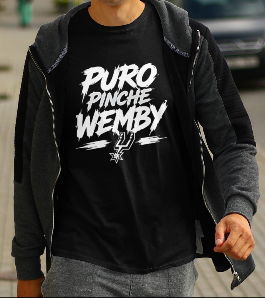 Puro Pinche Wemby San Antonio Spurs Basketball T-Shirt
