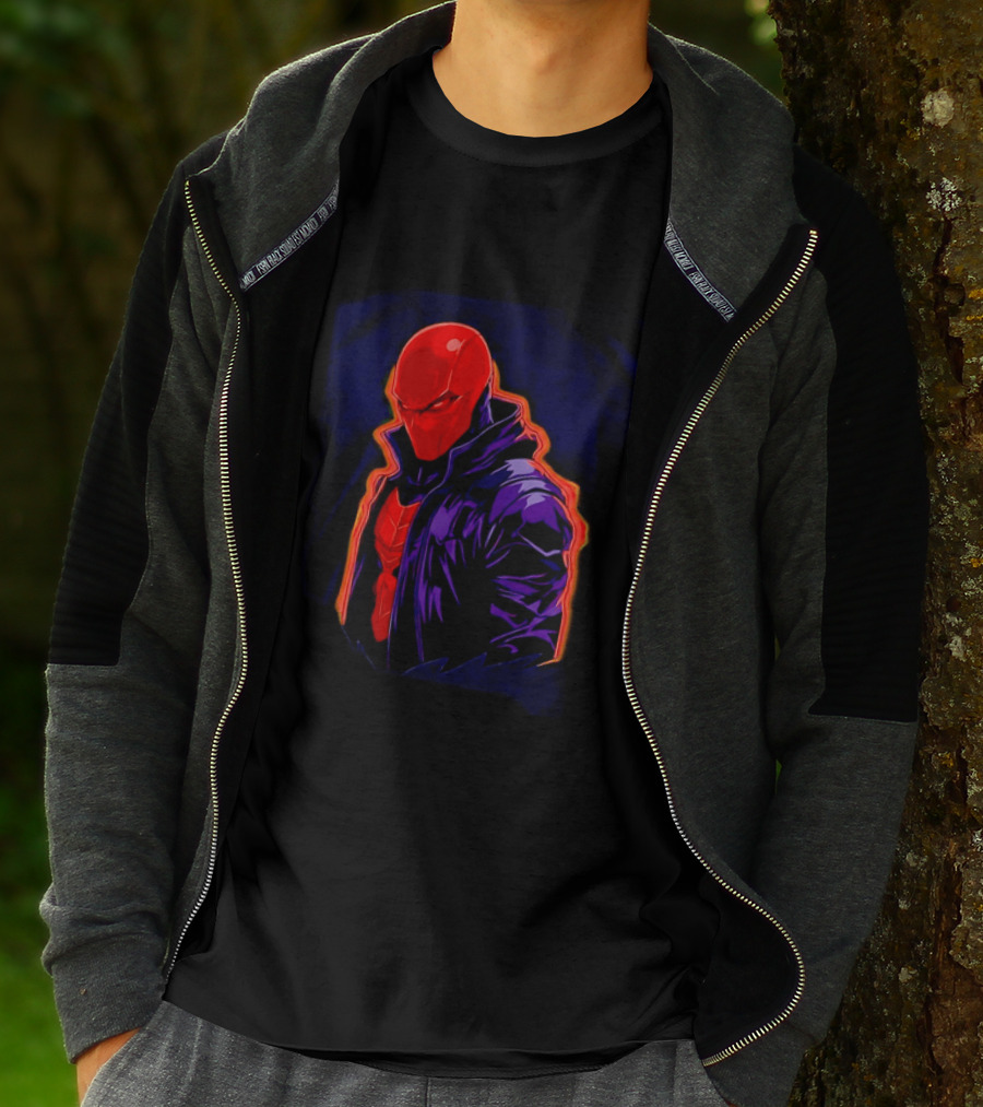 Red Hood Jason Todd DC Comics Vigilante Masked Hero T-Shirt