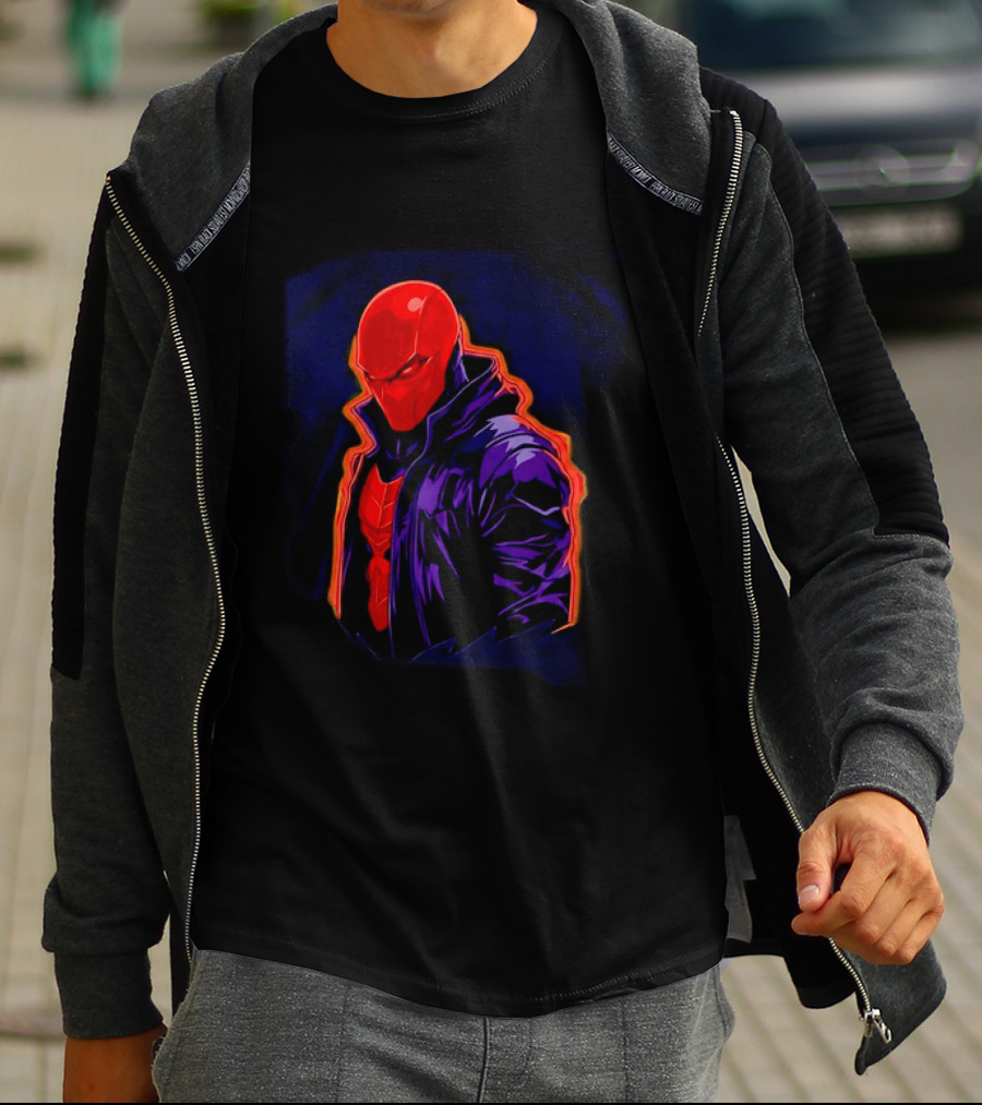 Red Hood Jason Todd DC Comics Vigilante Masked Hero T-Shirt