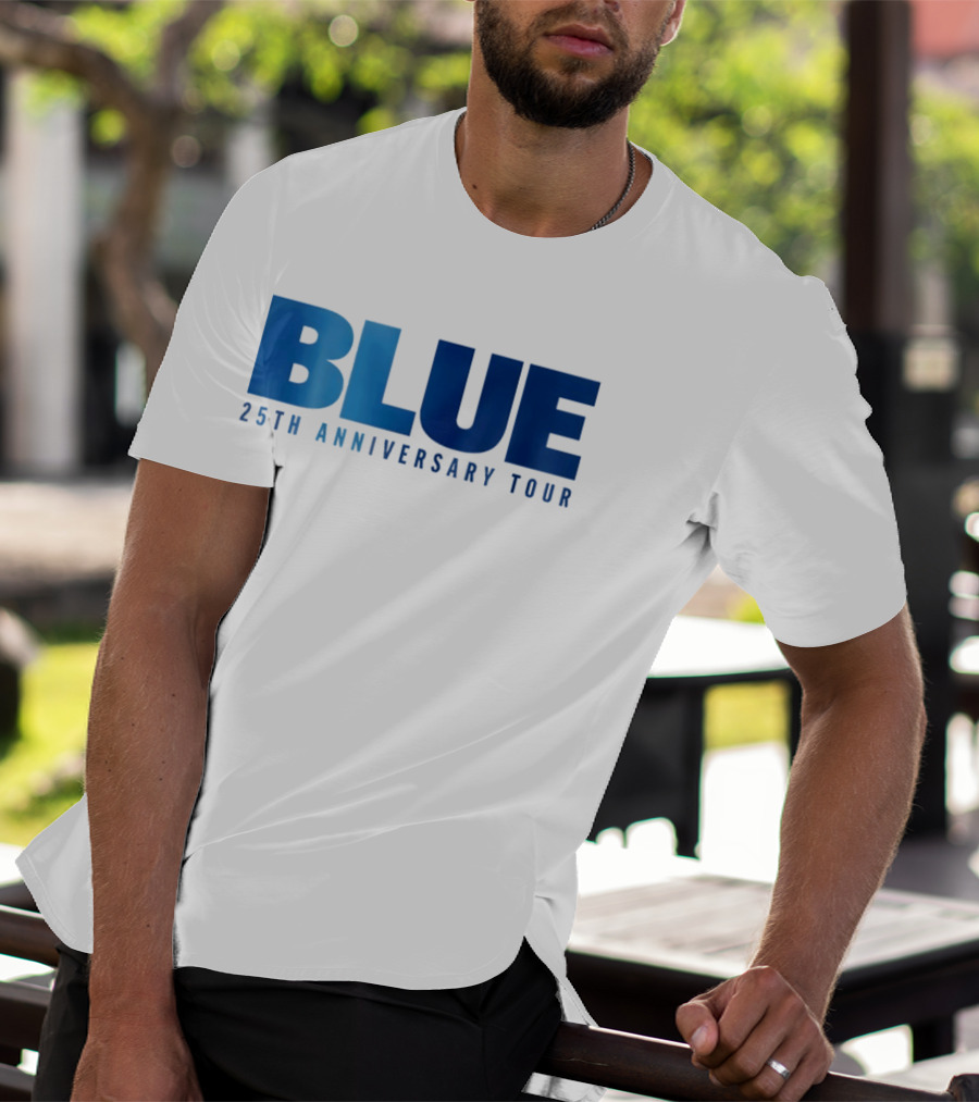 Blue 25th Anniversary Tour Music Concert Celebration T-Shirt