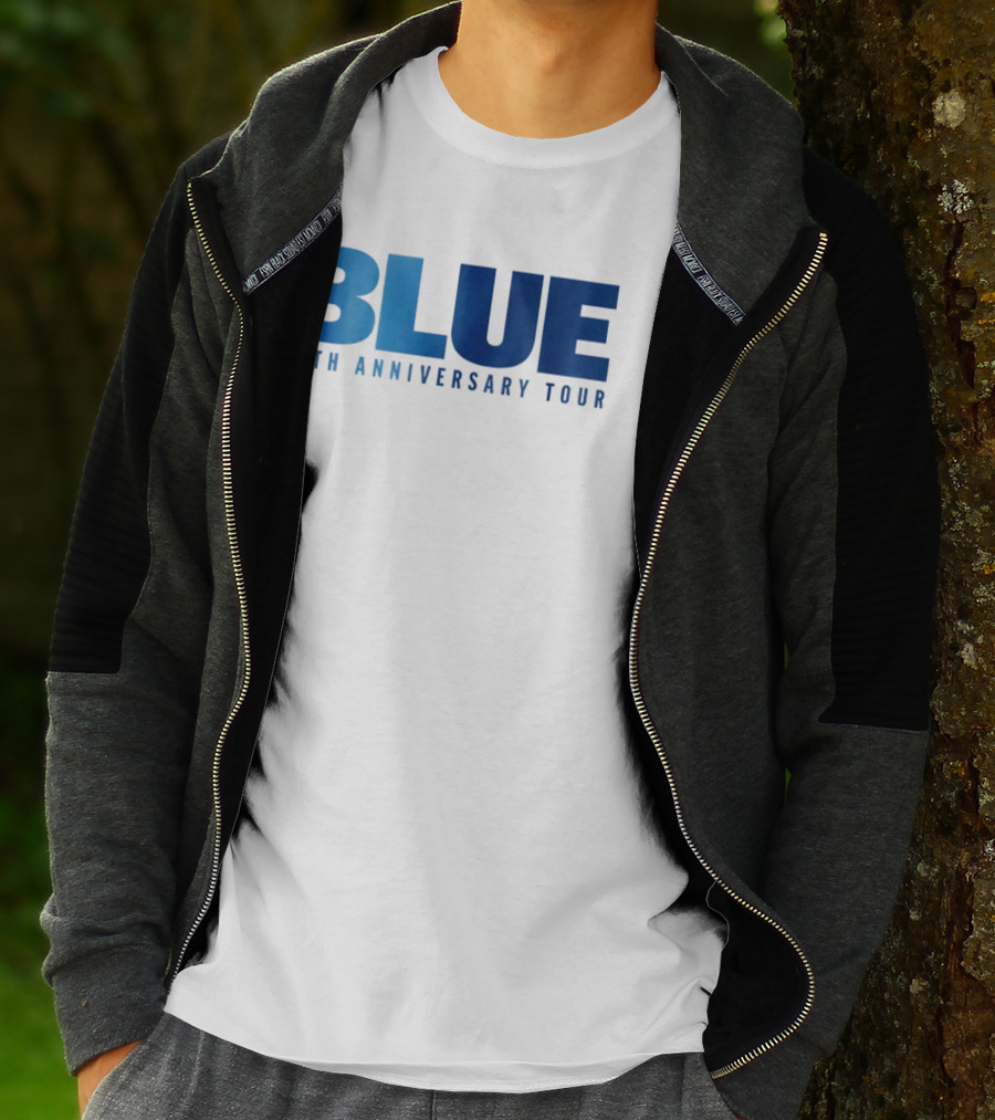 Blue 25th Anniversary Tour Music Concert Celebration T-Shirt