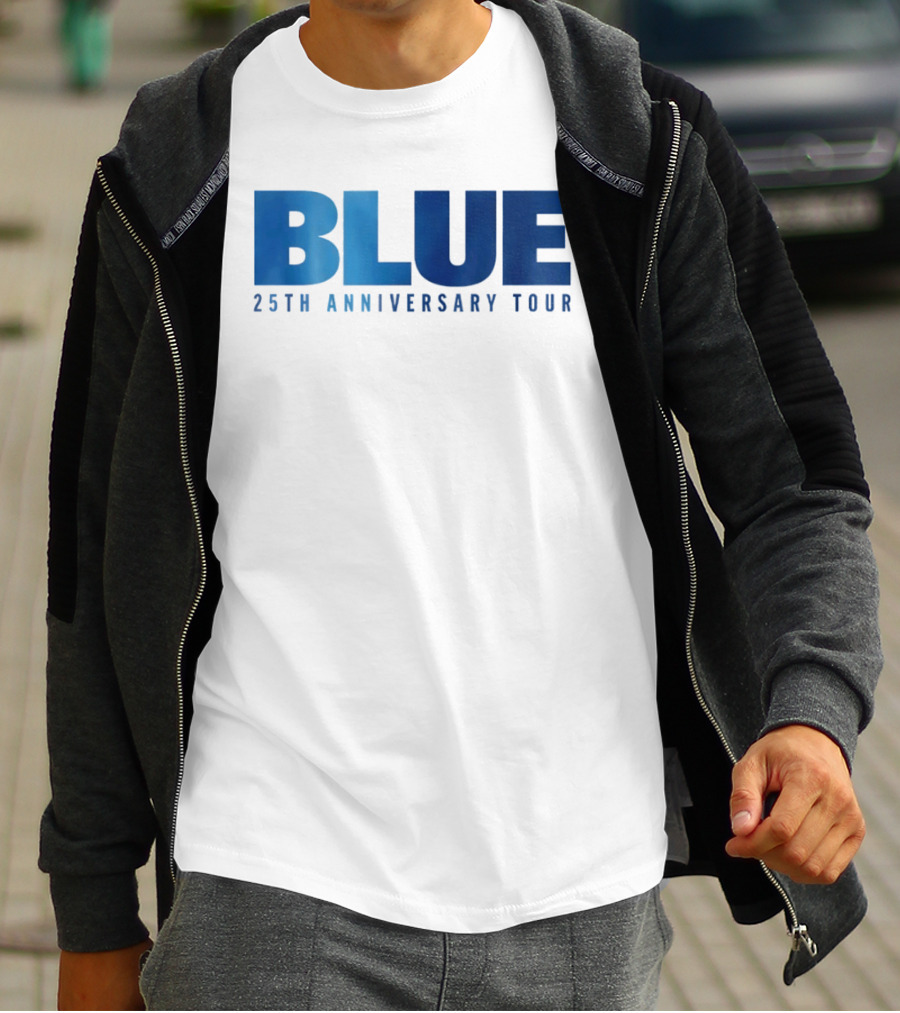 Blue 25th Anniversary Tour Music Concert Celebration T-Shirt