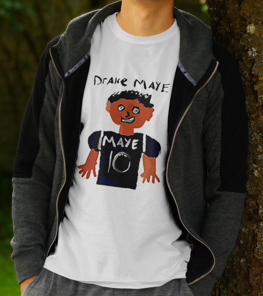 Drake Maye 10 Caricature Drawing New England Patriots T-Shirt