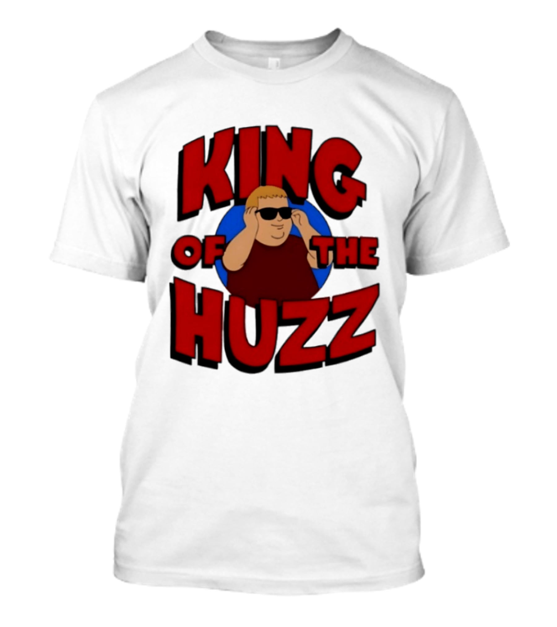 King Of The Huzz Iconic Retro Humor Vibe T-Shirt