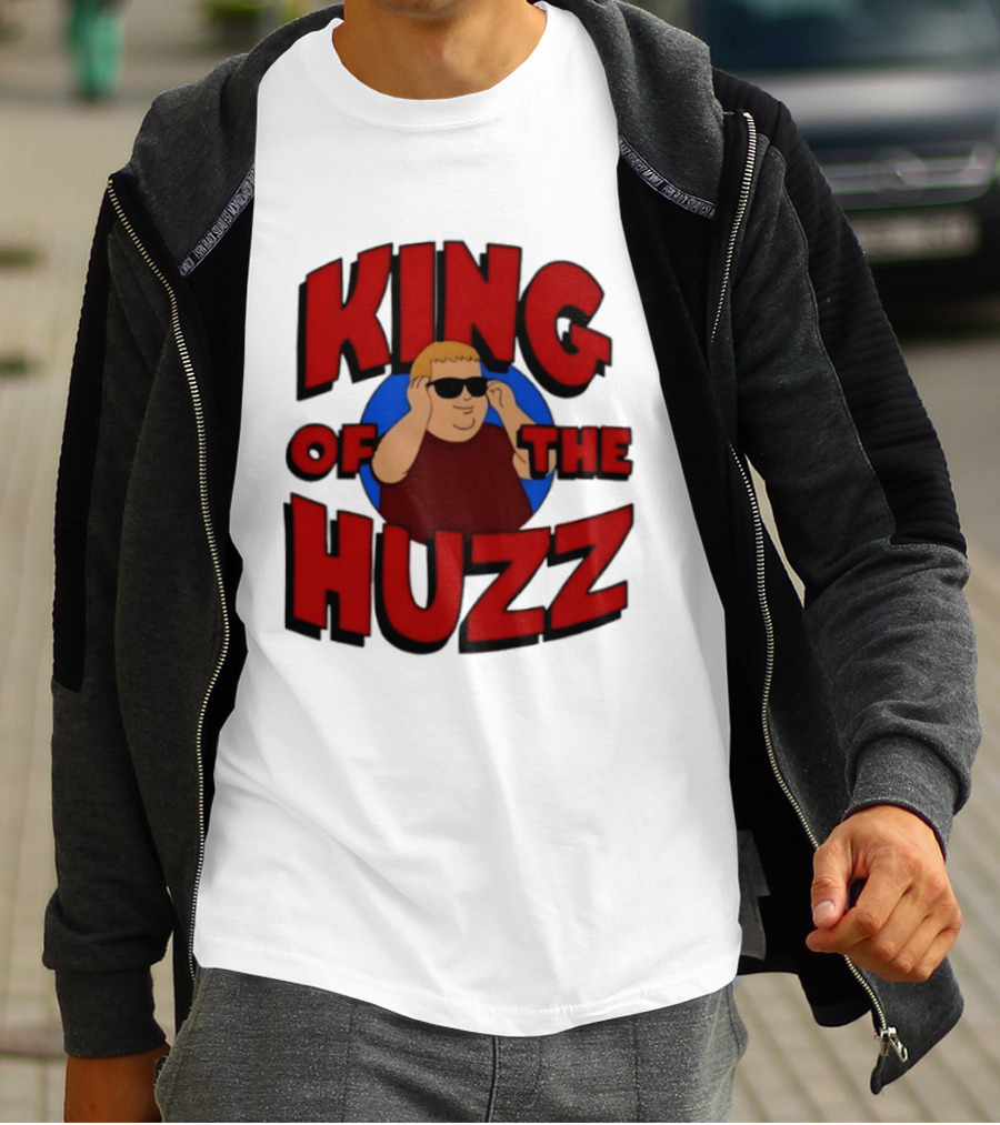 King Of The Huzz Iconic Retro Humor Vibe T-Shirt