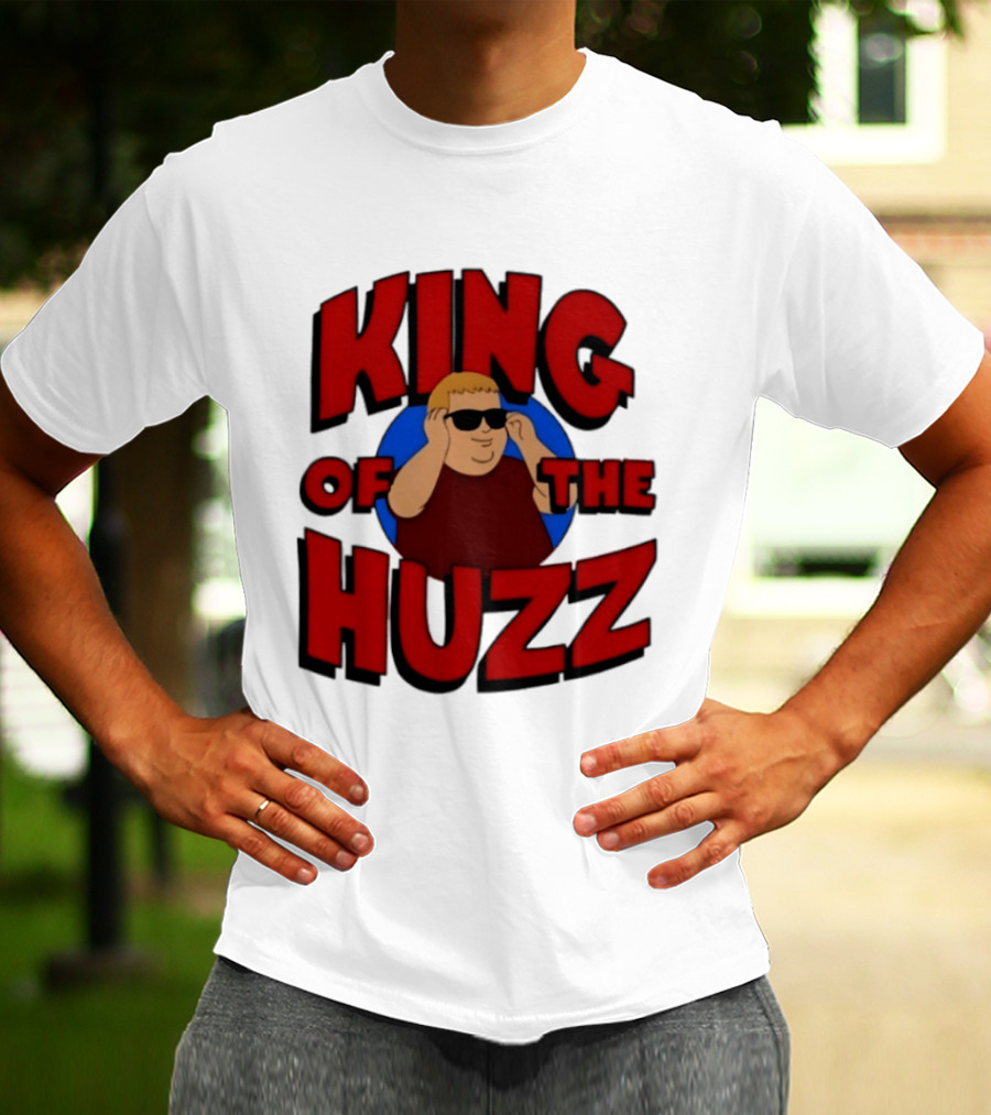 King Of The Huzz Iconic Retro Humor Vibe T-Shirt
