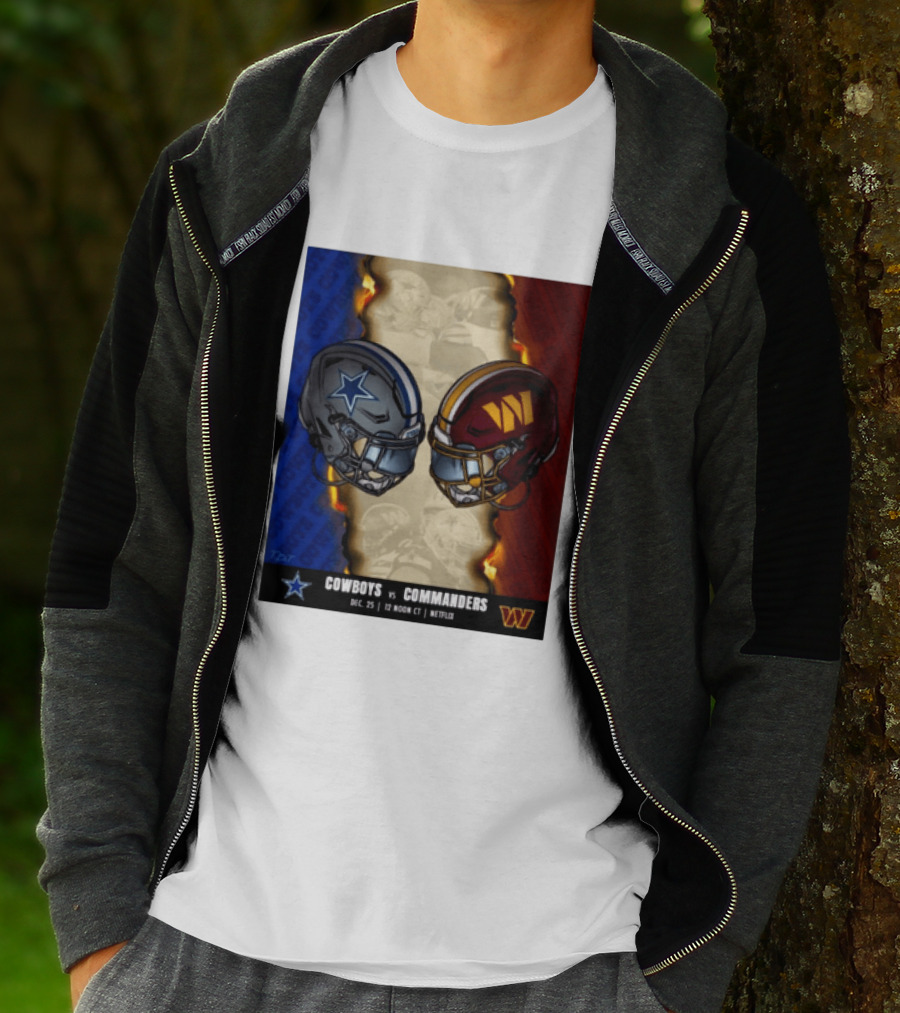 Cowboys Vs Commanders December 25 Noon CT Netflix T-Shirt