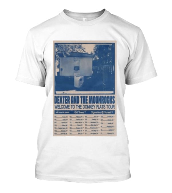 Dexter And The Moonrocks Welcome To The Donkey Flats Tour 2026 With Special Guests Girl Tones Cigarettes @ Sunset T-Shirt