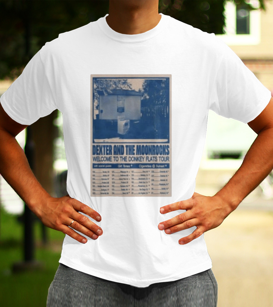 Dexter And The Moonrocks Welcome To The Donkey Flats Tour 2026 With Special Guests Girl Tones Cigarettes @ Sunset T-Shirt