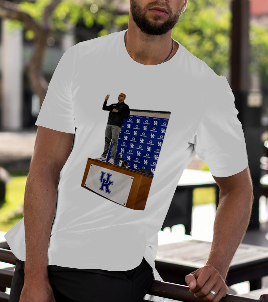 Mark Pope UK Wildcats Kentucky Basketball Coach Press Conference T-Shirt