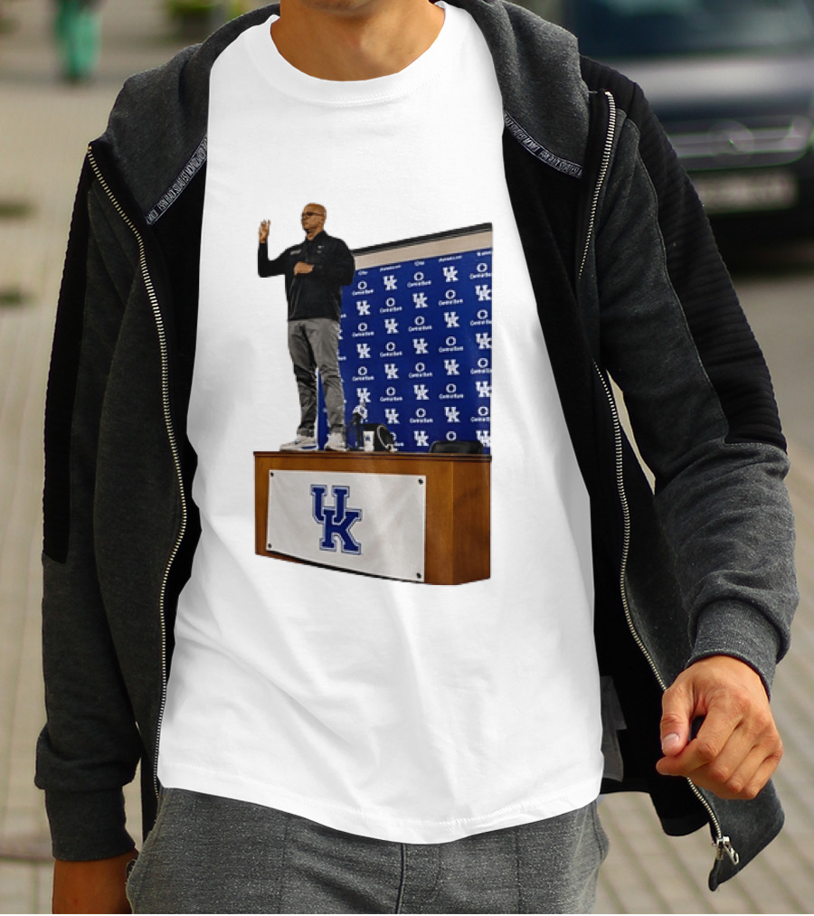 Mark Pope UK Wildcats Kentucky Basketball Coach Press Conference T-Shirt