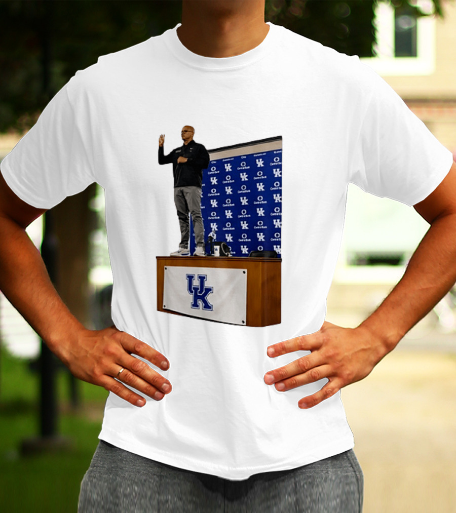 Mark Pope UK Wildcats Kentucky Basketball Coach Press Conference T-Shirt