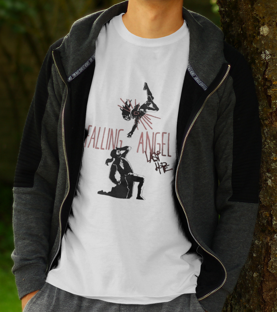Falling Angel Last Hope Dark Fantasy Gothic T-Shirt