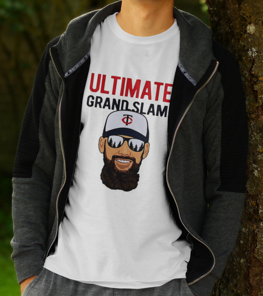 Minnesota Twins Ultimate Grand Slam MLB Bearded Player With Sunglasses T-Shirt