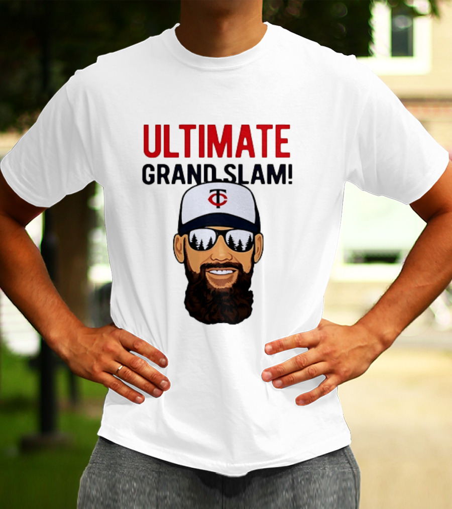 Minnesota Twins Ultimate Grand Slam MLB Bearded Player With Sunglasses T-Shirt