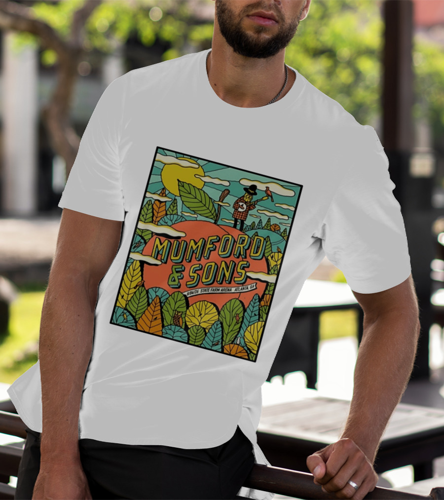 Mumford & Sons State Farm Arena Atlanta GA Concert 9/10/26 Sun Nature T-Shirt