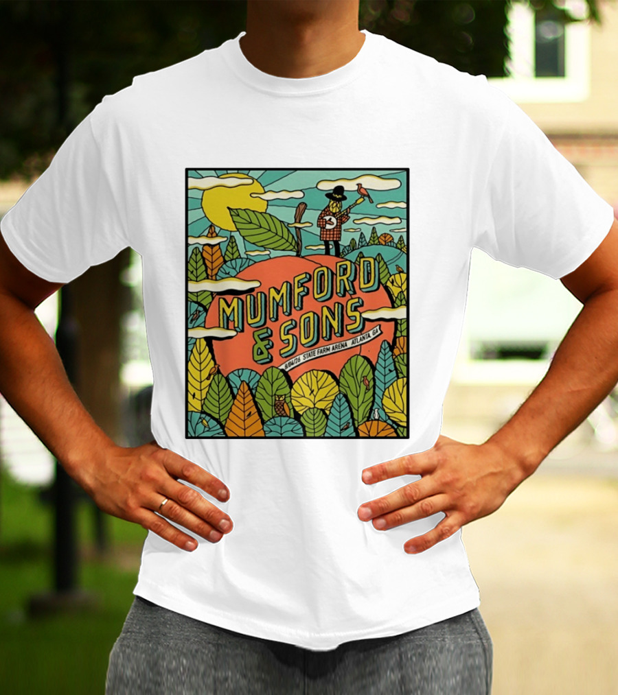 Mumford & Sons State Farm Arena Atlanta GA Concert 9/10/26 Sun Nature T-Shirt