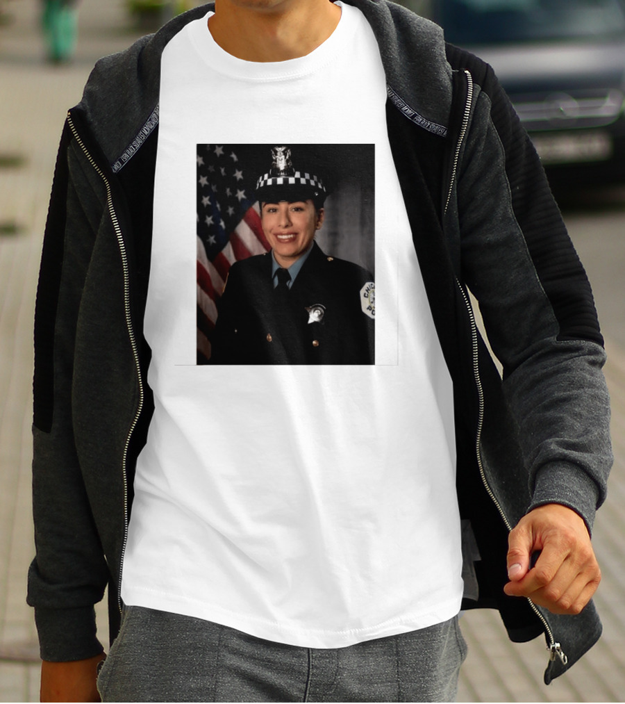 Never Forget Chicago Police Department Ella French Memorial Officer T-Shirt