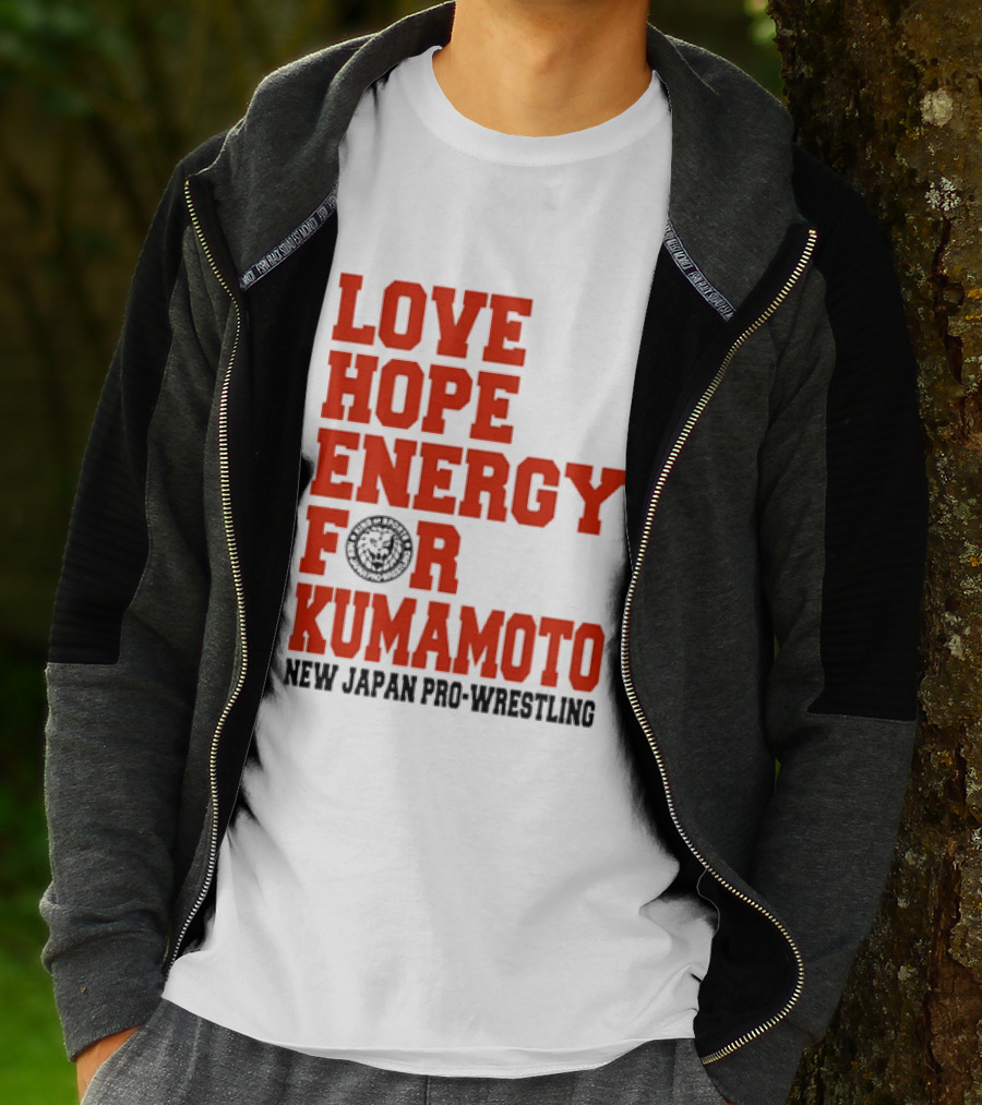 Love Hope Energy For Kumamoto New Japan Pro Wrestling T-Shirt