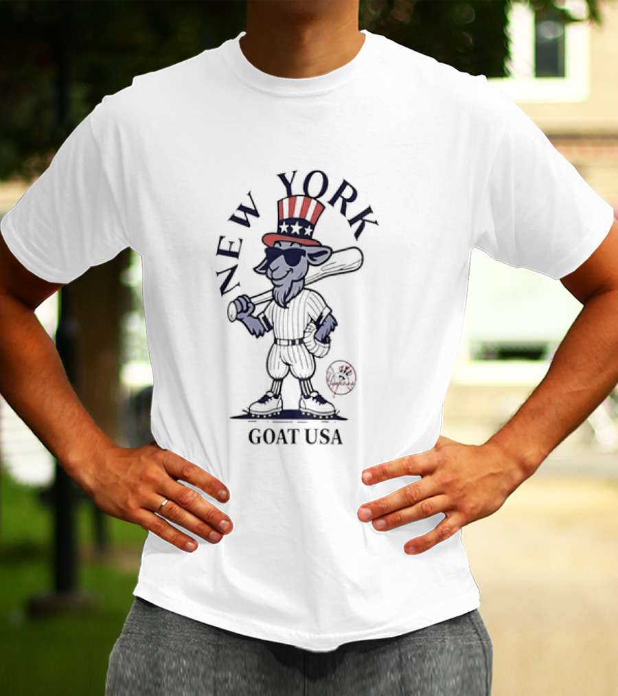 New York Yankees Goat USA Uncle Sam T-Shirt