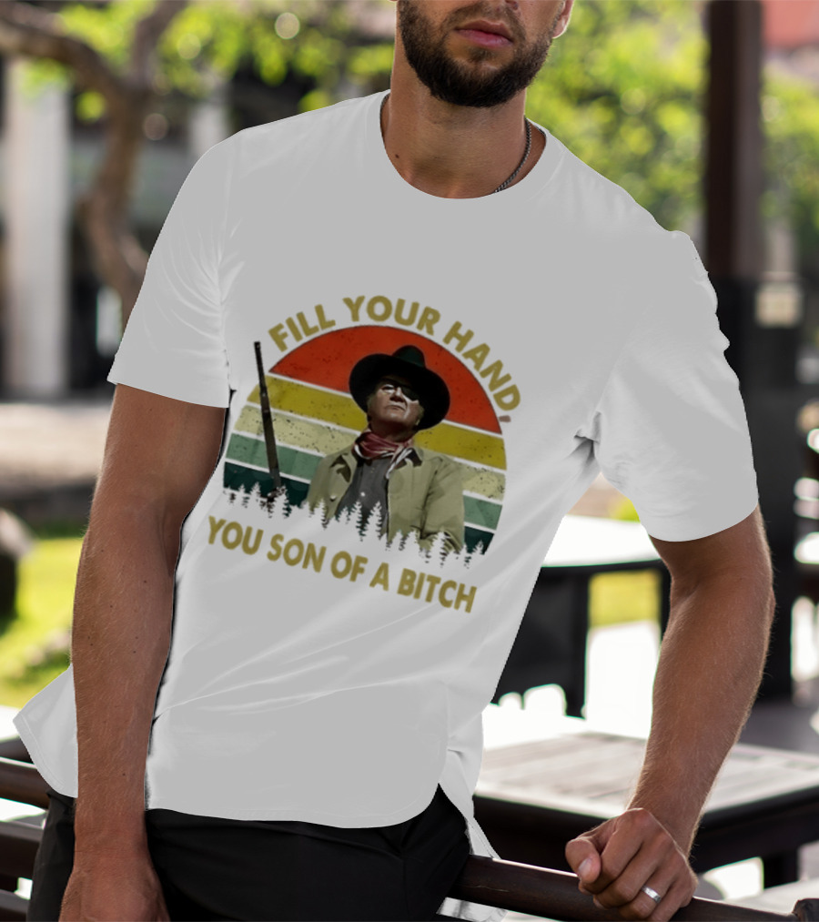 John Wayne The Duke Fill Your Hand Vintage Western T-Shirt