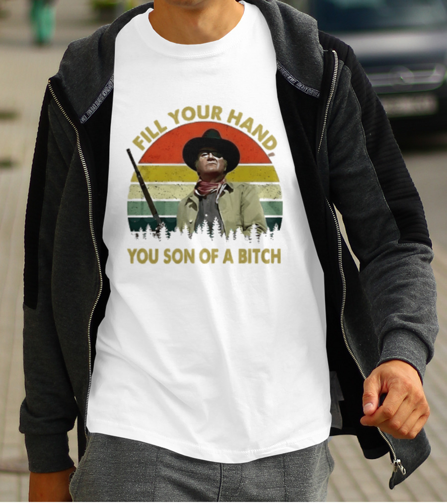 John Wayne The Duke Fill Your Hand Vintage Western T-Shirt